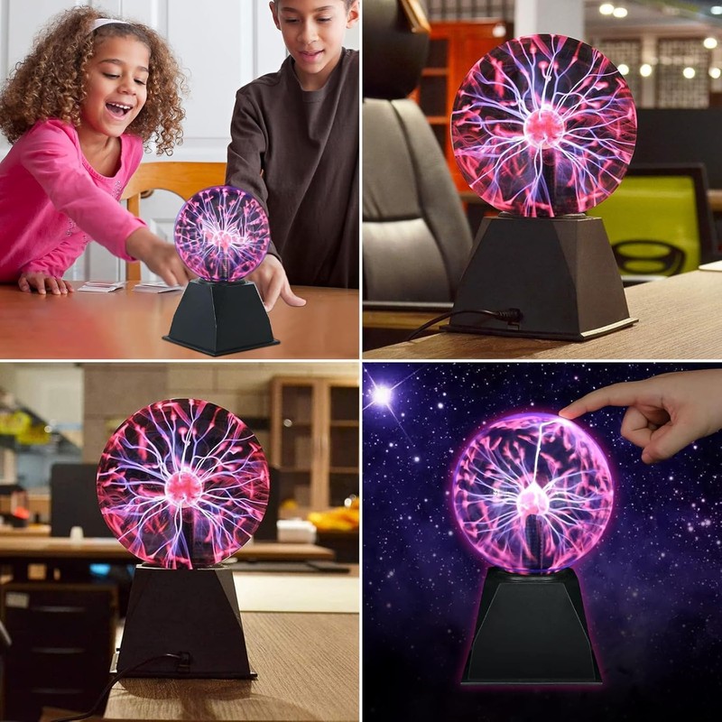 Wandefol Magic Plasma Ball, Touch Sensitive Plasma Ball, Portable Mini