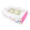 Baked with Love 650210 6/12 Cupcake Box, Twin Pack, Pink