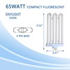 FML65/65K 65Watt 6500K Fluorescent Light Bulb,4Pins Base Triple Tube Replacement