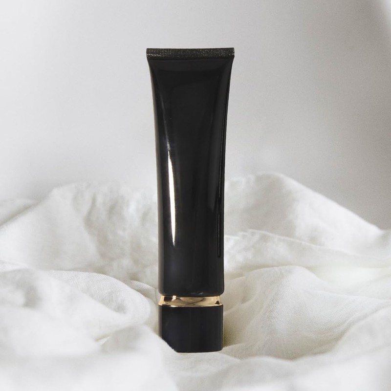 Aspire Empty Black Plastic Squeeze Tubes Cosmetic Containers with Screw