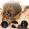 4PCS 2025 New Sparkling Crystal Stone Braided Hair Clips for