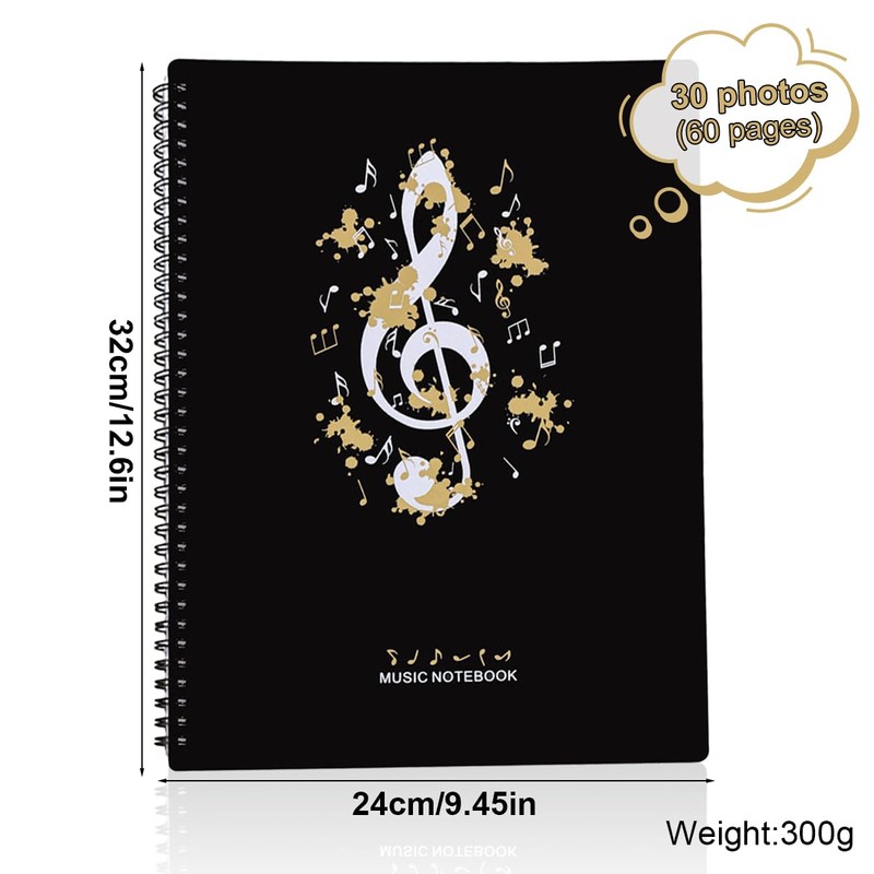60 Pages,Score Folder,Sheet Music Folders,Music Folder Cute,Music Folder,Choir Folder,Musique,A4 Binder