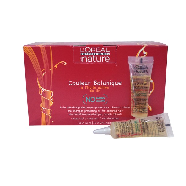 L'Oreal Nature Couleur Botanique Pre-Shampoo Protecting Oil 15 x 12 ml .41 oz