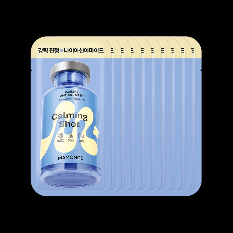 Mamonde [마몽드][10+10] 카밍 샷 아줄렌 앰플 마스크팩 [Mamonde][10+10] Calming Shot