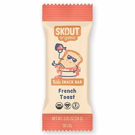 Skout Organic French Toast Frenzy Kids Snack Bars (18 Pack) | Organic Kids Snack Bars | Plant-Based Nutrition | Vegan | Gluten, Dairy, Grain, Peanut, Tree Nut & Soy Free