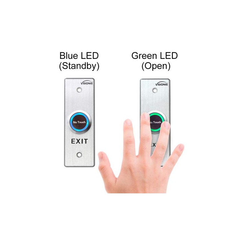 Visionis 2 Pack FPC-7561 VIS-7028 Indoor Stainless Steel No Touch