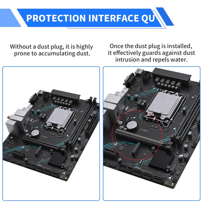 FOCMKEAS PCI Plug Protective Cover 5 Pcs Anti-Dust Protector Caps,