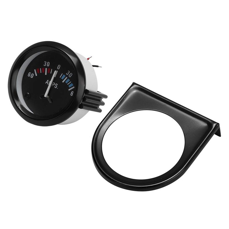 Generic Ammeter Gauge, 12V 60-0-60 AMP Ampere Meter, 52mm Black