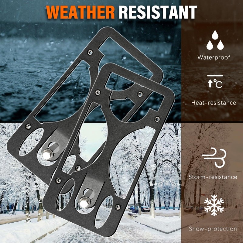 Anti Theft Front License Plate Bracket Mount Compatible with Volkswagen