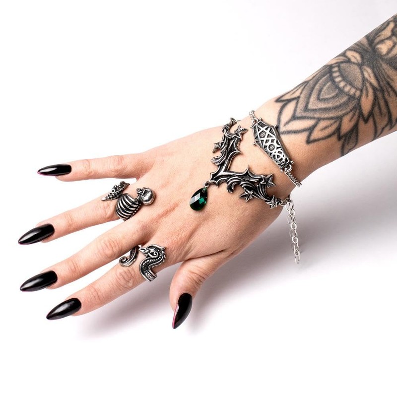 Alchemy Gothic Churchyard Bracelet, Pewter