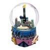City-Souvenirs Memphis Snow Globe Tennessee Waterglobe 3.5 Inches Tall