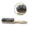 Wooden Brush with Boar Bristle - Rectangular - Ideal for