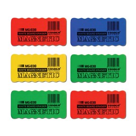 Magnetic Dry Erase Whiteboard/Chalk Board Duster/Eraser - Pack of 6