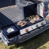 Grills House 3-Burner Portable Propane Gas Griddle with Side Burner,