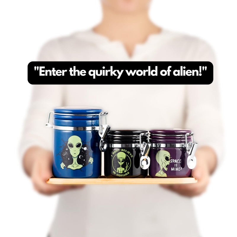 KARCOOL Alien Smell Proof Jar Bundle - 3 Pack (1L+2S),