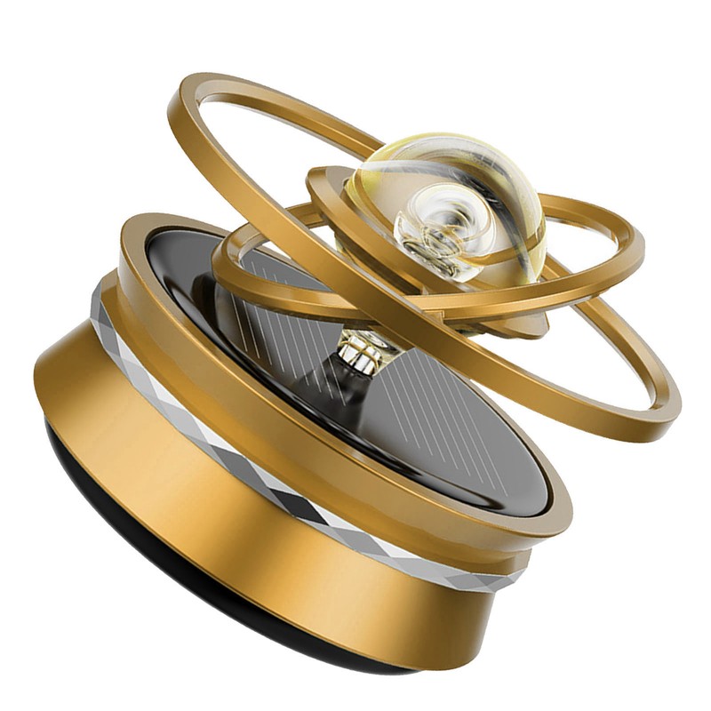 Car Aromatherapy Solar Energy Suspended Crystal Ball Rotating Car Aroma