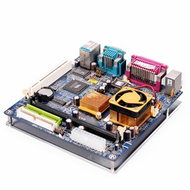 Ukrmon ITX Computer Open Air Case Bracket Acrylic DIY Bare PC Frame for ITX motherbar Support Graphics Card Transparent