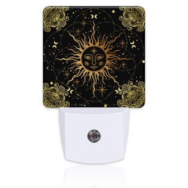 sndheke Blue Sharks and Corals Underwater World Fish Marine Lifes Dusk to Dawn Night Light Plug in, 0.5w Energy Saving Sleep Friendly NightLight for Kids Boys Girls Home Decor