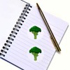 24 x 40mm Round 'Broccoli' Stickers (SK00040055)
