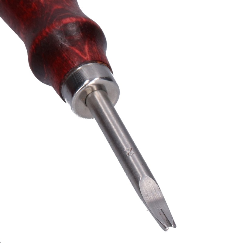 3pcs Leather Edger Sharp Professional Trimming Working Kit with Wooden