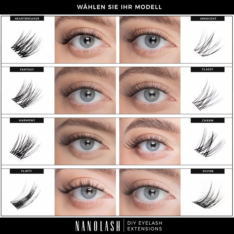 Set for Cluster Eyelashes for DIY Eyelash Extension at Home