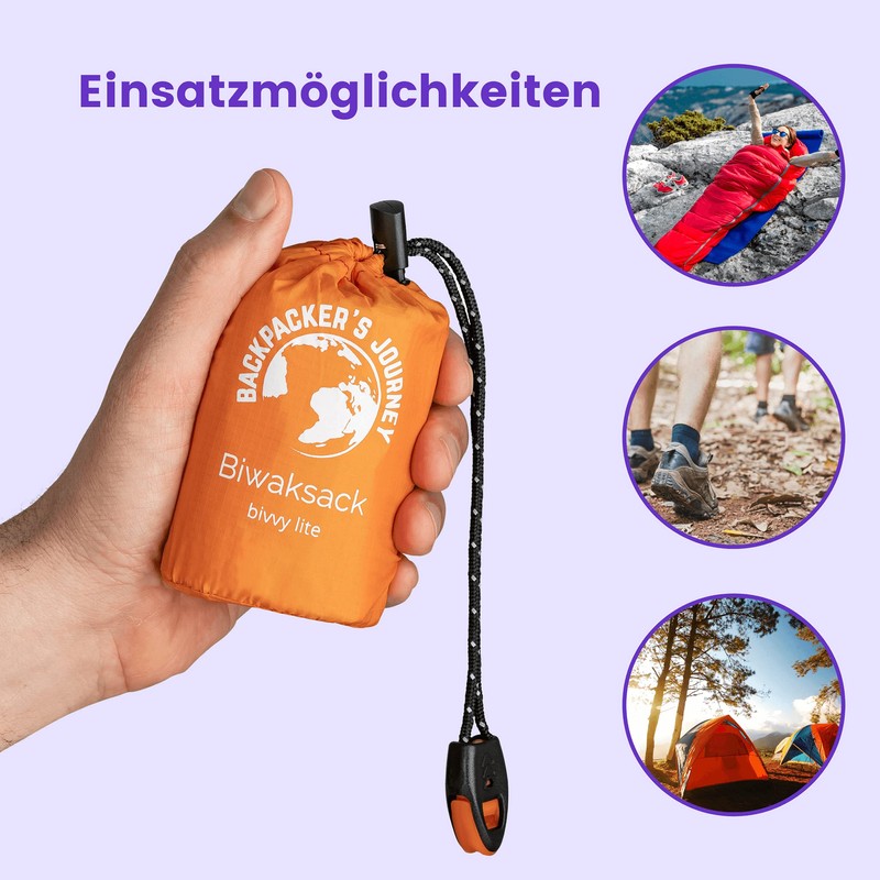 NEW: Backpacker's Journey Bivvy Bag, Ultralight and Waterproof Emergency Sleeping