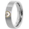 Boccia 0143-0258 Women's Titanium Ring Size 58/18.5, gold, Modern