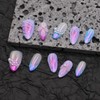 Thick Press on Nails Handmade Nails Medium Almond Nails Aurora