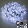 AWQ 100 LED 49 FT Globe Ball String Lights Crystal