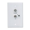 Winegard RV-7542 White Wall Plate Power Supply with Satellite and