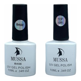 Lé Mussa Base Y Top Finish Gel Uv Para Uñas Marca Mussa 10 Ml
