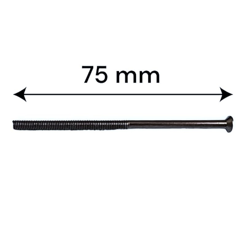 Generic Pack of 10 Electrical Screws 75mm X 3.5mm Black