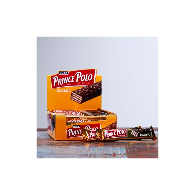PRINCE POLO DARK CHOCOLATE COVERED WAFER CLASSIC 17.5g (PACK OF