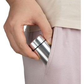 Portable Aluminum Storage Jars 3 Pack, Airtight Odor Proof Containers, Waterproof Small Bottles Multipurpose Containers for Coffee and Tea, Herb Spice Containers Screw Caps to Lock Smell - Color: Black+Silver+Red