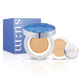 Su:m 37 degrees Waterful CC Cushion Perfect Finish 15g + Refill 15g, No. 1 Light Beige, 1 piece / 숨37도 워터풀 씨씨쿠션 퍼펙트 피니쉬 15g + 리필 15g, 1호라이트베이지, 1개