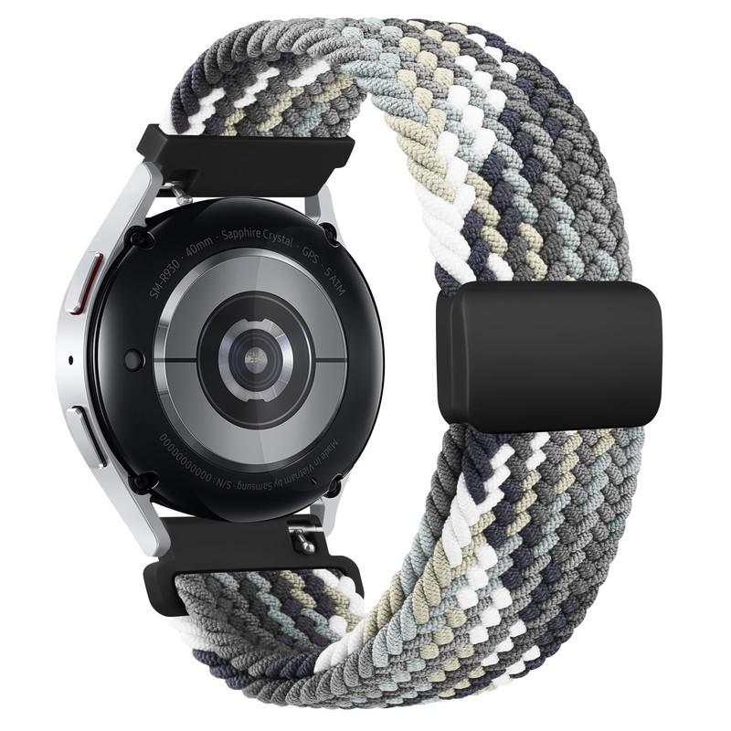 Braided Stretchy Nylon Strap Compatible with Garmin Vivoactive 4/Venu 2/Forerunner