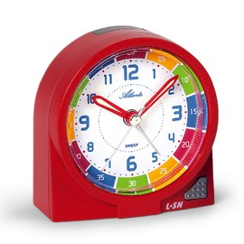 Atlanta Kinderwecker Mädchen Ohne Ticken Rot Lernwecker - 1937-1