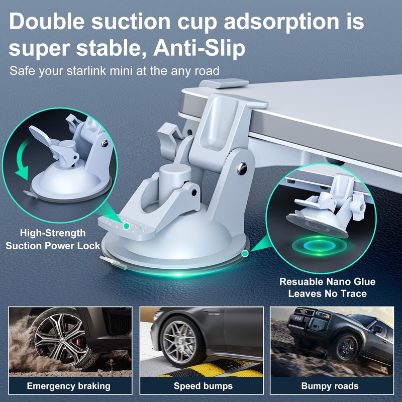 Linkoostar for Starlink Mini Mount for Dashboard, for Starlink Mini