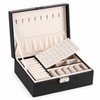 Double-Layer Jewelry Box for Organized Storage – Leather Case with