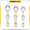 Mardatt 237Pcs Stainless Steel Internal Tooth Star Lock Washers and