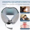 Euqvunn Cuscino da Viaggio Regolabile con Borsa, Cuscino Viaggio in