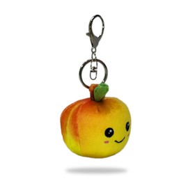 Squishy Plush Keychains; Backpack Clips and Key Accessories; Ultra Soft and Great to Squeeze for Kids 3 Years Old to Adults; (3"-5" tall) (Peach)