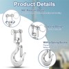 sourcing map 5/16" Clevis Slip Hook, 2Pcs 304 Stainless Steel