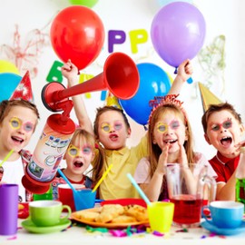 FARBIN Bomba de aire extremadamente fuerte de mano con bocina de aire para fiestas de cumpleaños infantiles, eventos deportivos de partido de fútbol, celebraciones de festivales, bocina de advertencia de niebla, 2 piezas (mini bocina de mano 2 piezas)