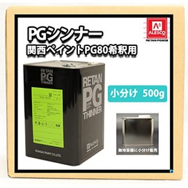 HOTOK Kansai Paint [PG80 Dilution Thinner, 17.6 oz (500 g)] Retane PG Thinner, Urethane Paint for Automobiles, 2 Liquid Campaign