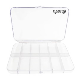 Aventik Polycarbonate Fly Fishing Fly Box Transparent Strong Hook Box Four Different Multi-compartment Options Great Pocket Size 7.52X5.24X1.08inch Fishing Tackle Box (12C)