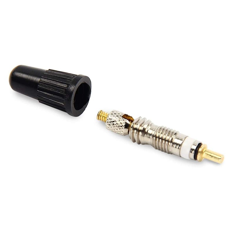 POFET 10pcs Universal Removable Tubeless Presta Valve Cores Silver