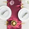 BEAMARKER 2 Pack Satin Table Runner 12 x 108 Inch