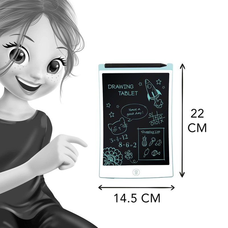 Buki Drawing Tablet (TD001) - 22cm LCD, 100g, Ages 4+