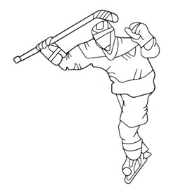 Hosley Ice Hockey Player Metal Wall Décor 29.25 Inch High. Ideal Gift for Ice Hockey Sports Enthusiast Teacher Ideal for Home Office Weddings Party Spa Meditation O9